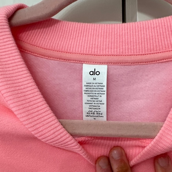 ALO Yoga Vibrant Pink Women's Hoodie - Picture 3 of 3